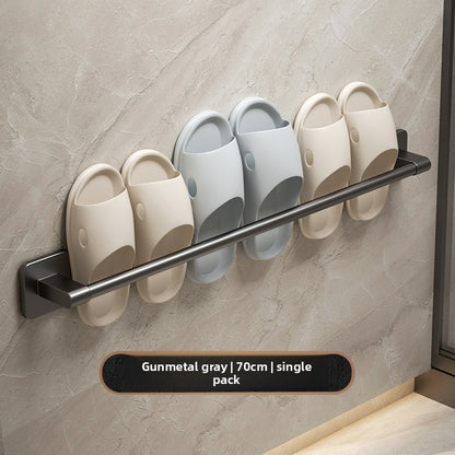 No-Drill Wall-Mounted Slipper Rack