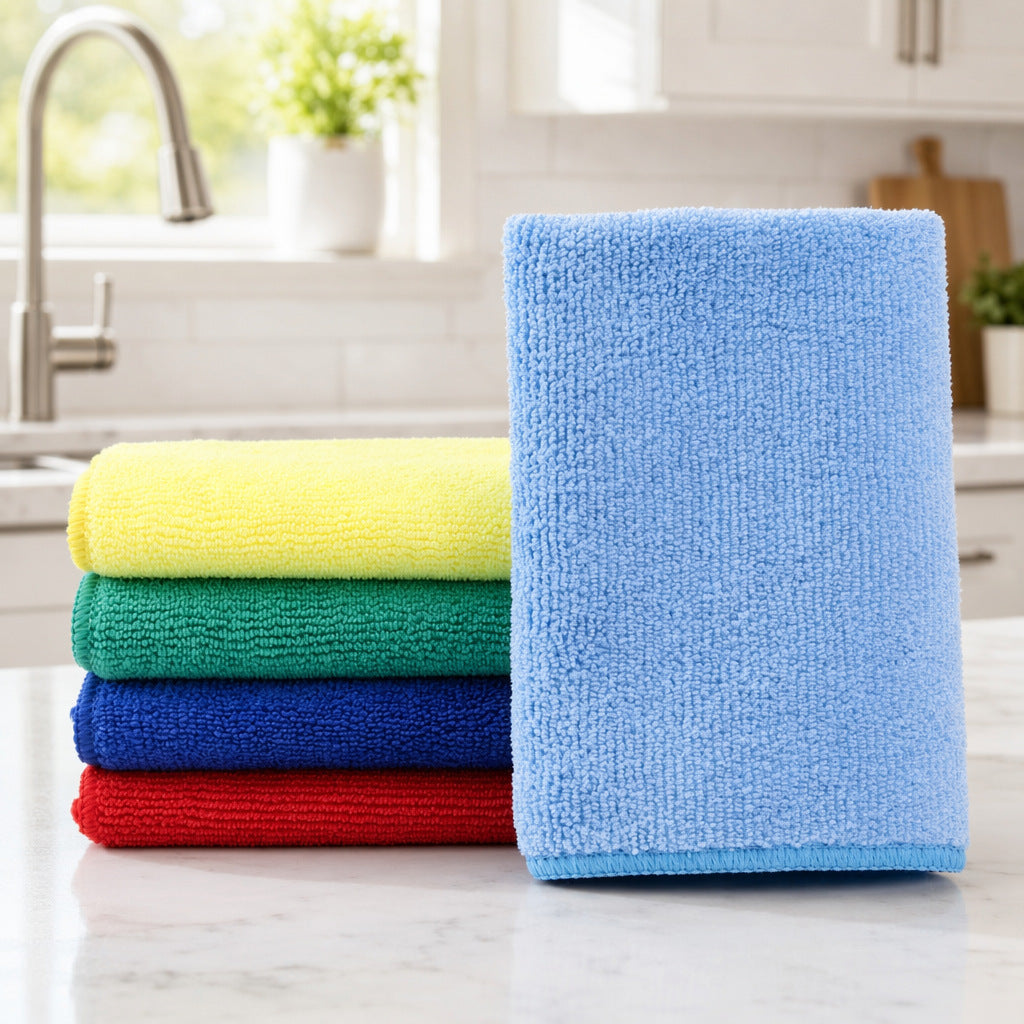 300g Microfiber Cleaning Towel Multipurpose Absorbent Cloth — front view