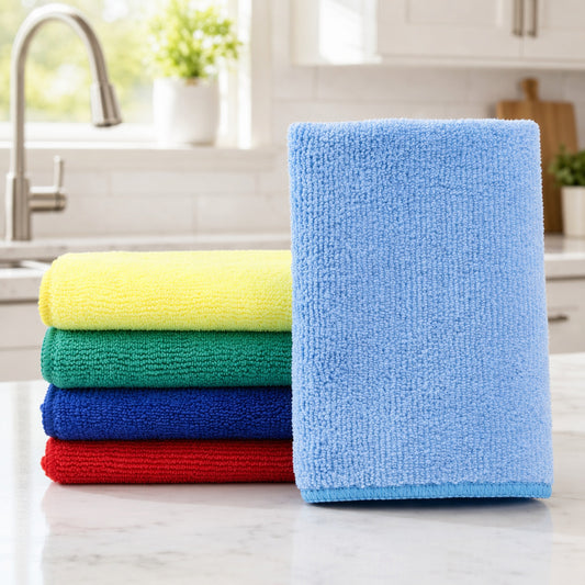 300g Microfiber Cleaning Towel Multipurpose Absorbent Cloth — front view