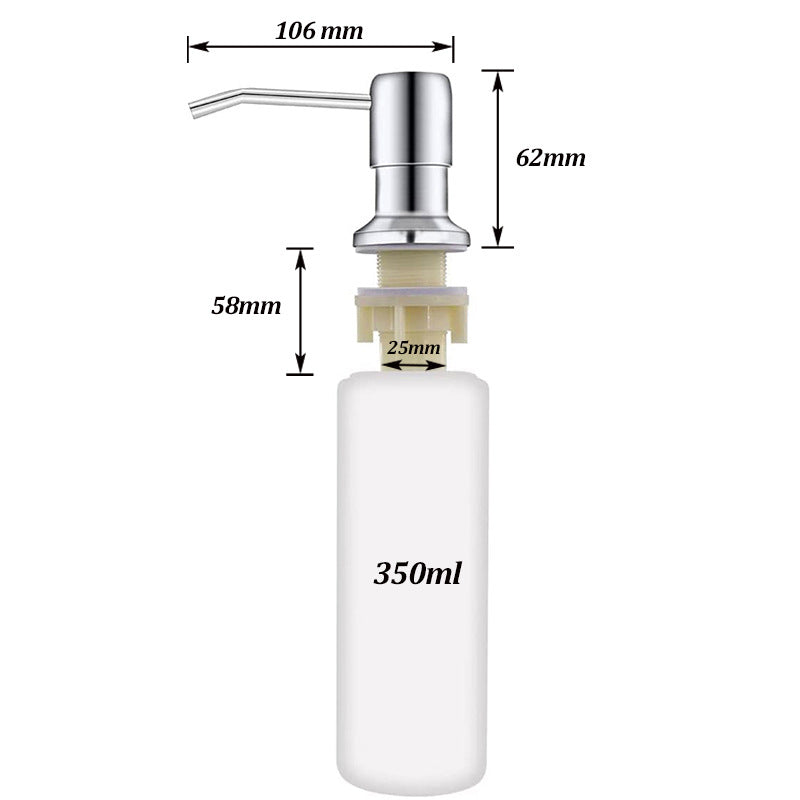 Stainless Steel Wall Mount Hand Press Soap Dispenser — packaging