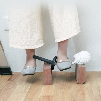 Soft-Bristle Toilet Brush with Holder