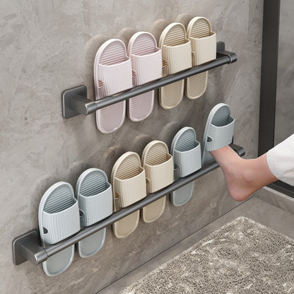 No-Drill Wall-Mounted Slipper Rack