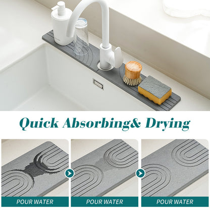 Absorbent Diatomite Bath Mat — close-up