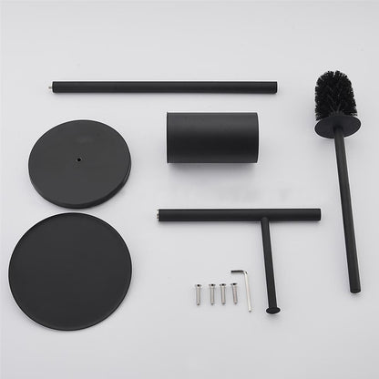 Freestanding Toilet Roll Holder with Brush & Tray