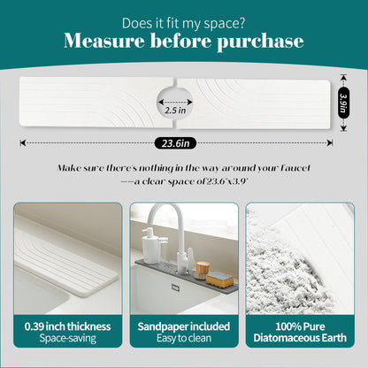 Absorbent Diatomite Bath Mat — in use
