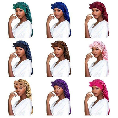 Satin Sleep Bonnet with Long Tail