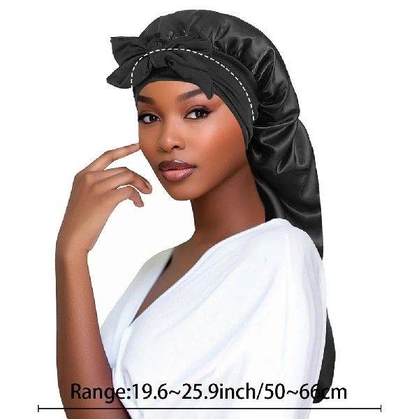 Satin Sleep Bonnet with Long Tail