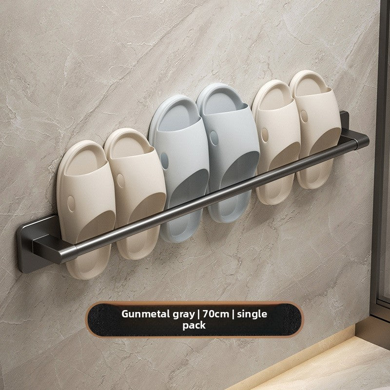 No-Drill Wall-Mounted Slipper Rack
