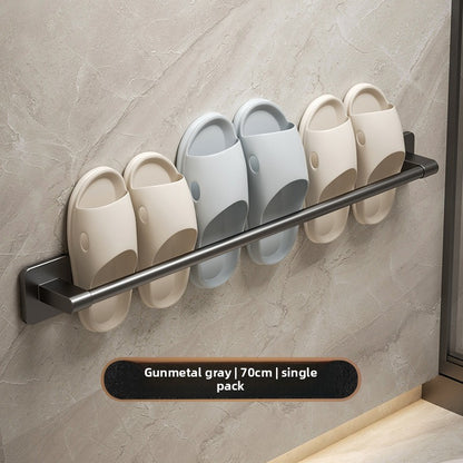 No-Drill Wall-Mounted Slipper Rack