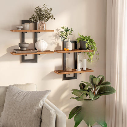 Solid Wood Floating Shelf (2-Pack)