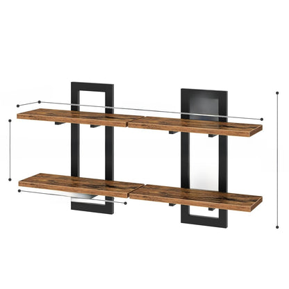 Solid Wood Floating Shelf (2-Pack)