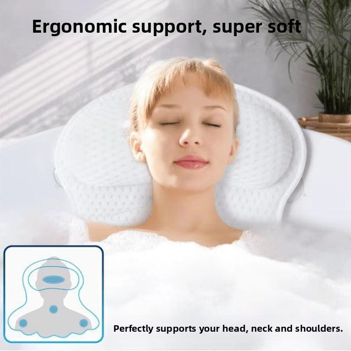 Machine Washable 4D Bath Pillow