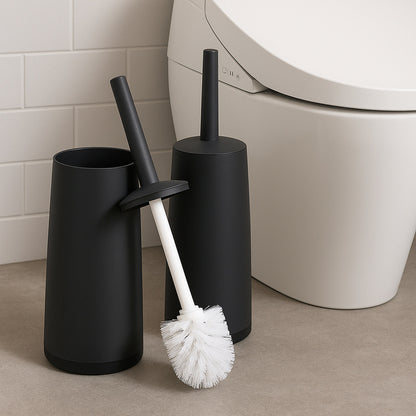 Soft-Bristle Toilet Brush with Holder