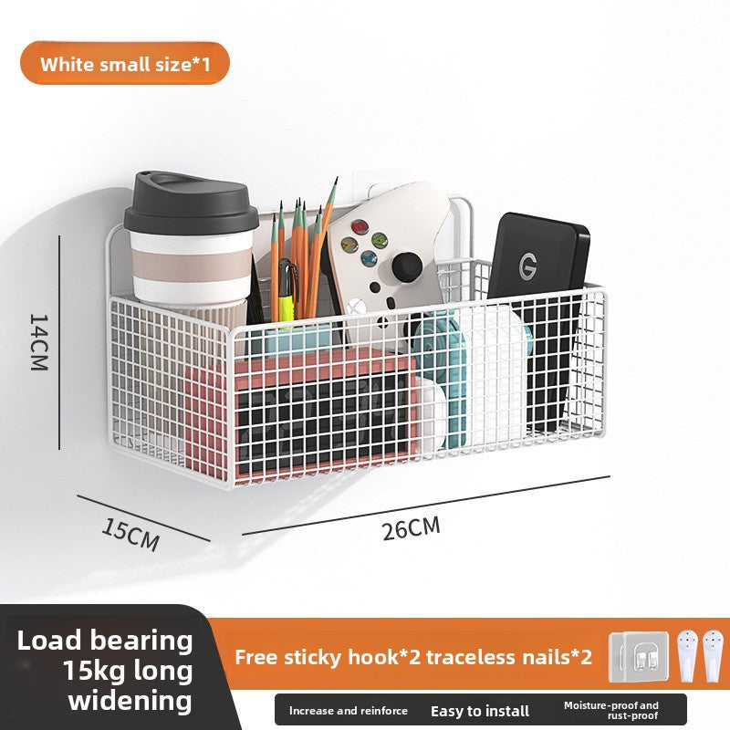 Wall Mounted Storage Rack with Hooks — another angle