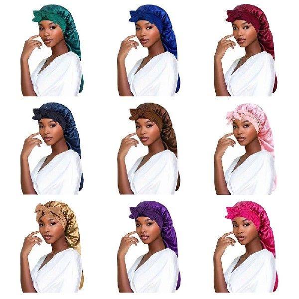 Satin Sleep Bonnet with Long Tail